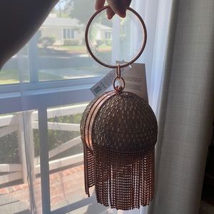 Disco Ball Chandelier Clutch Evening Bag Wristlet